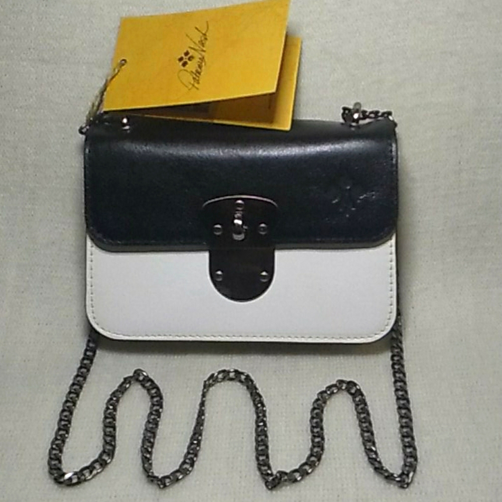 NWT Patricia Nash Laterza Black/White Crossbody